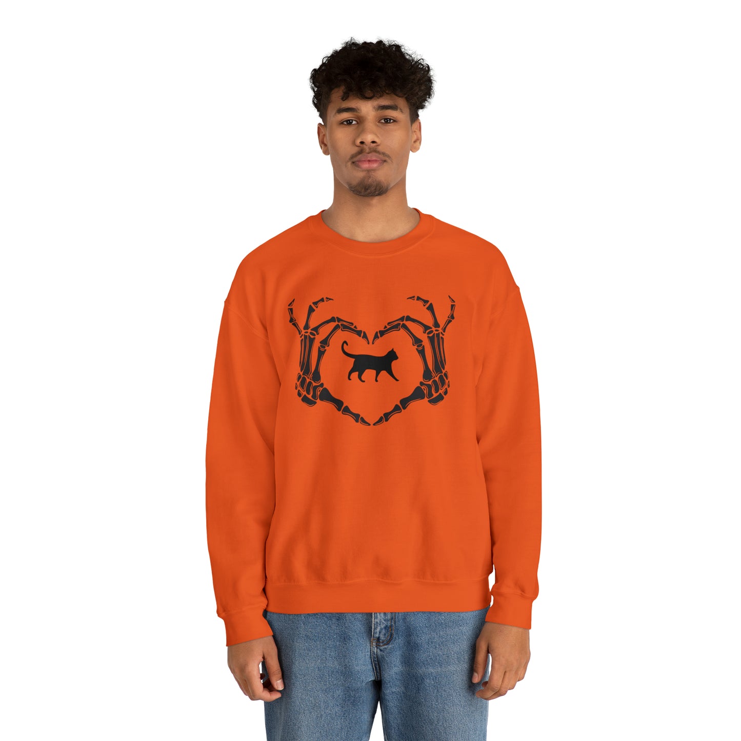 Halloween Love Cats Heavy Blend™ Crewneck Sweatshirt