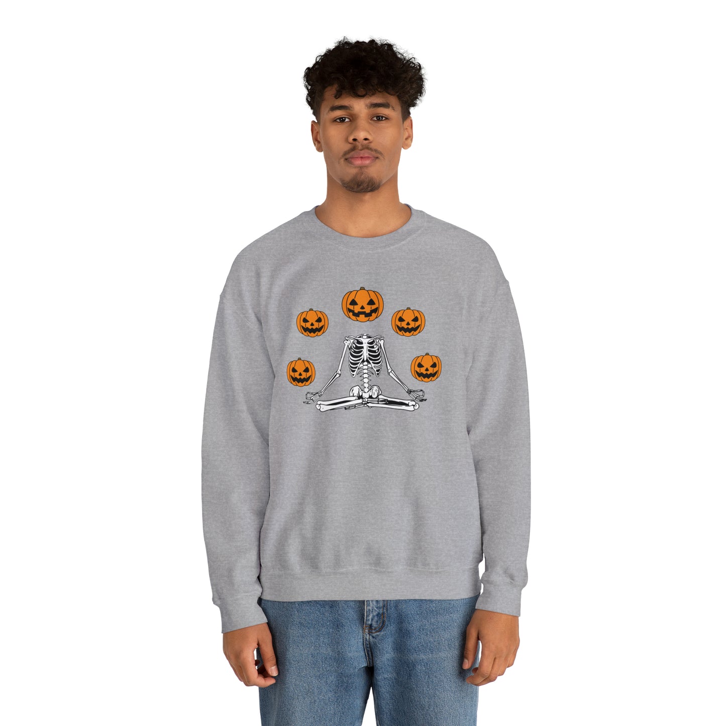 Halloween Meditation Unisex Heavy Blend™ Crewneck Sweatshirt