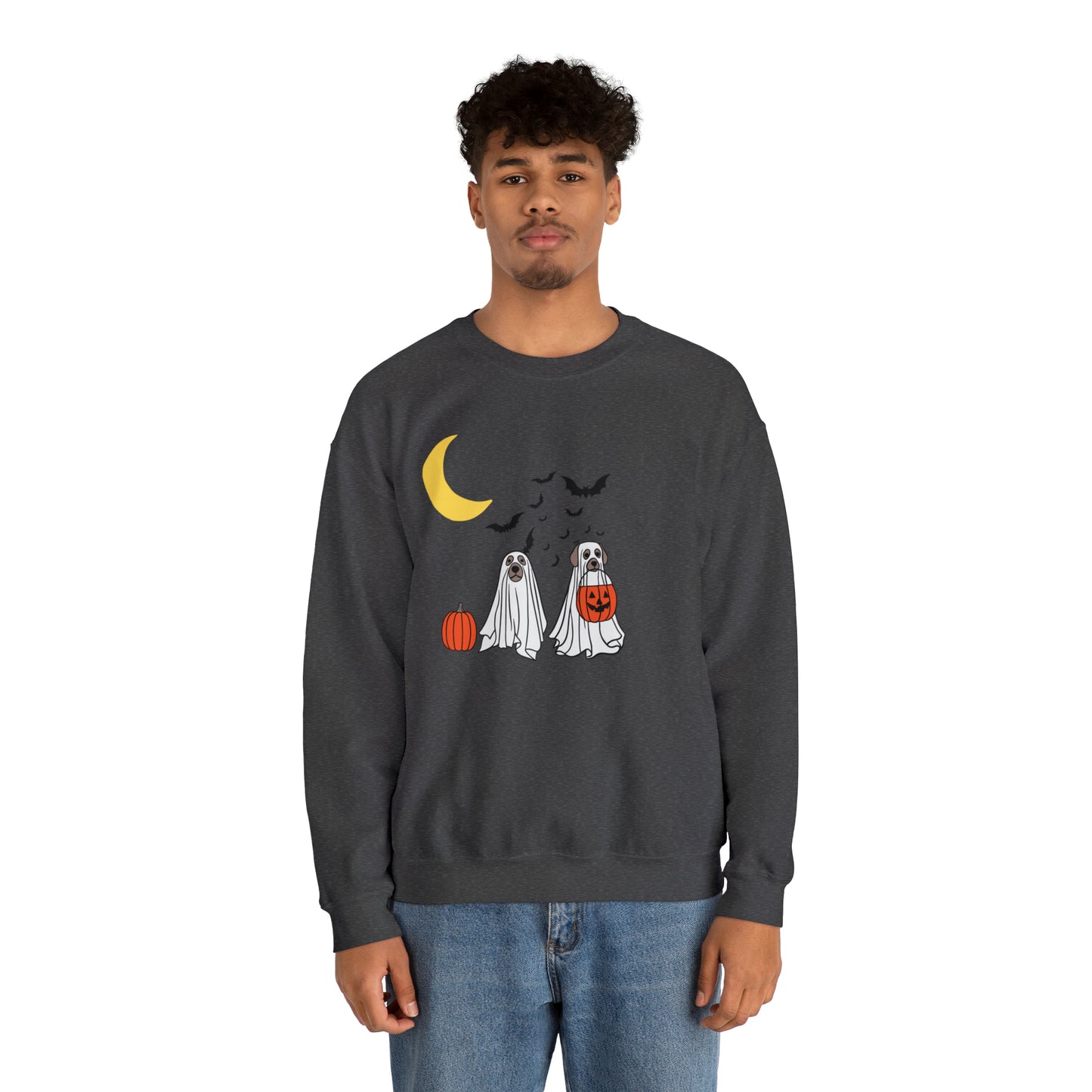 Halloween Ghost Pups Heavy Blend™ Crewneck Sweatshirt