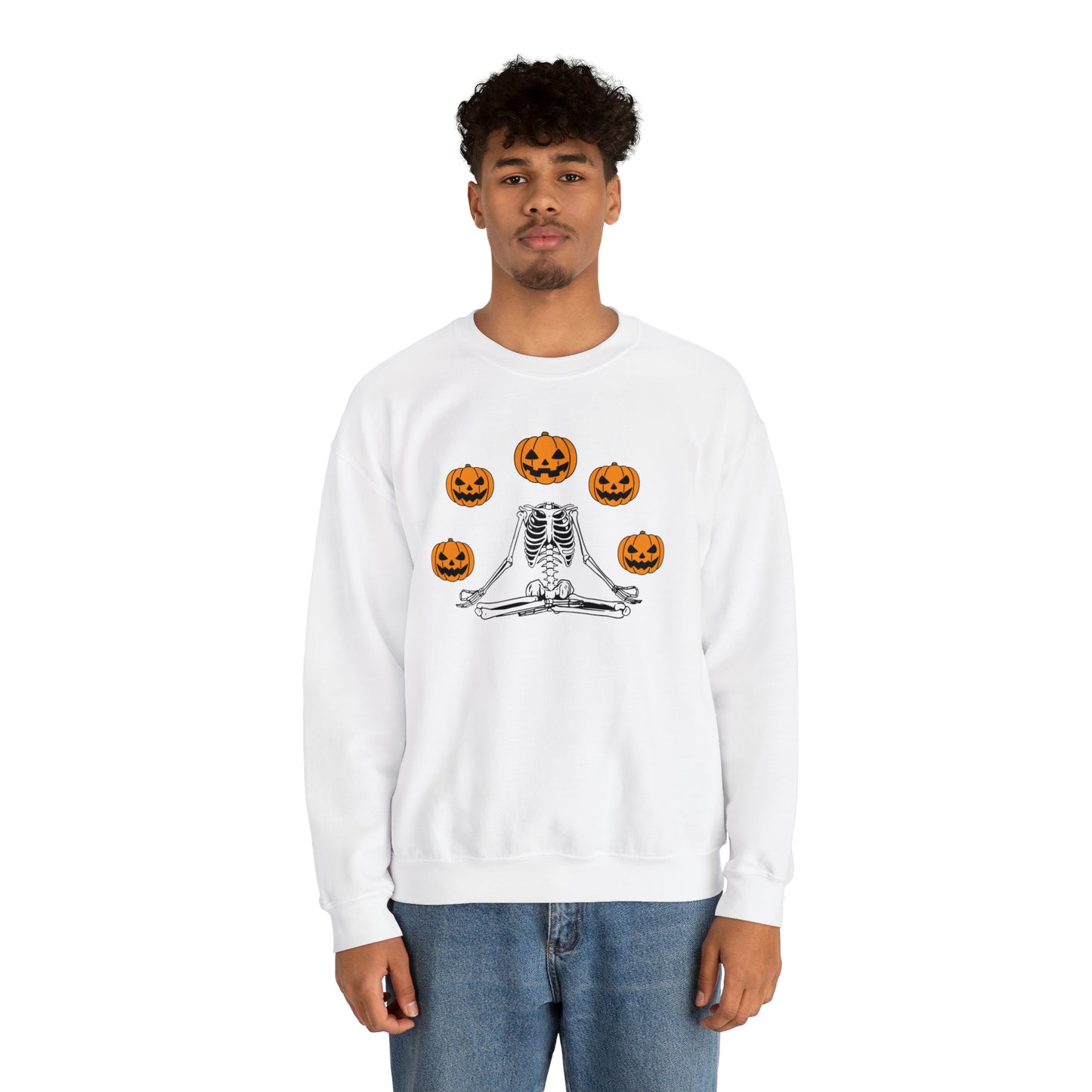 Halloween Meditation Unisex Heavy Blend™ Crewneck Sweatshirt