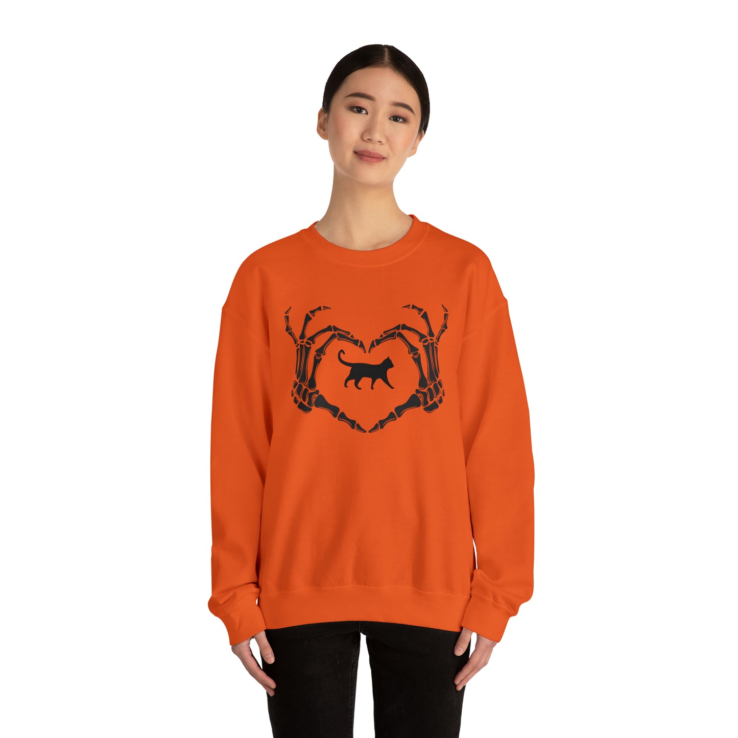 Halloween Love Cats Heavy Blend™ Crewneck Sweatshirt