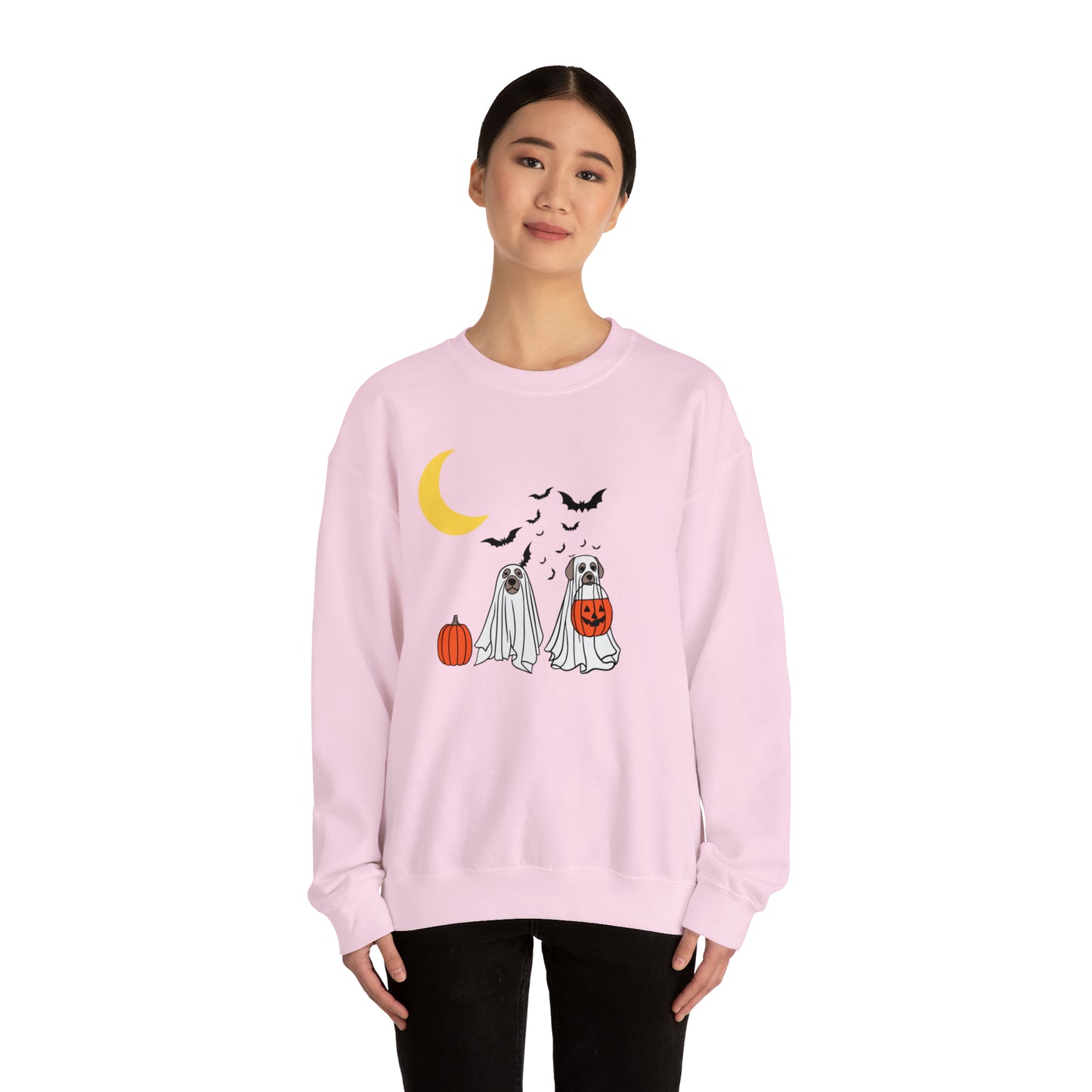 Halloween Ghost Pups Heavy Blend™ Crewneck Sweatshirt