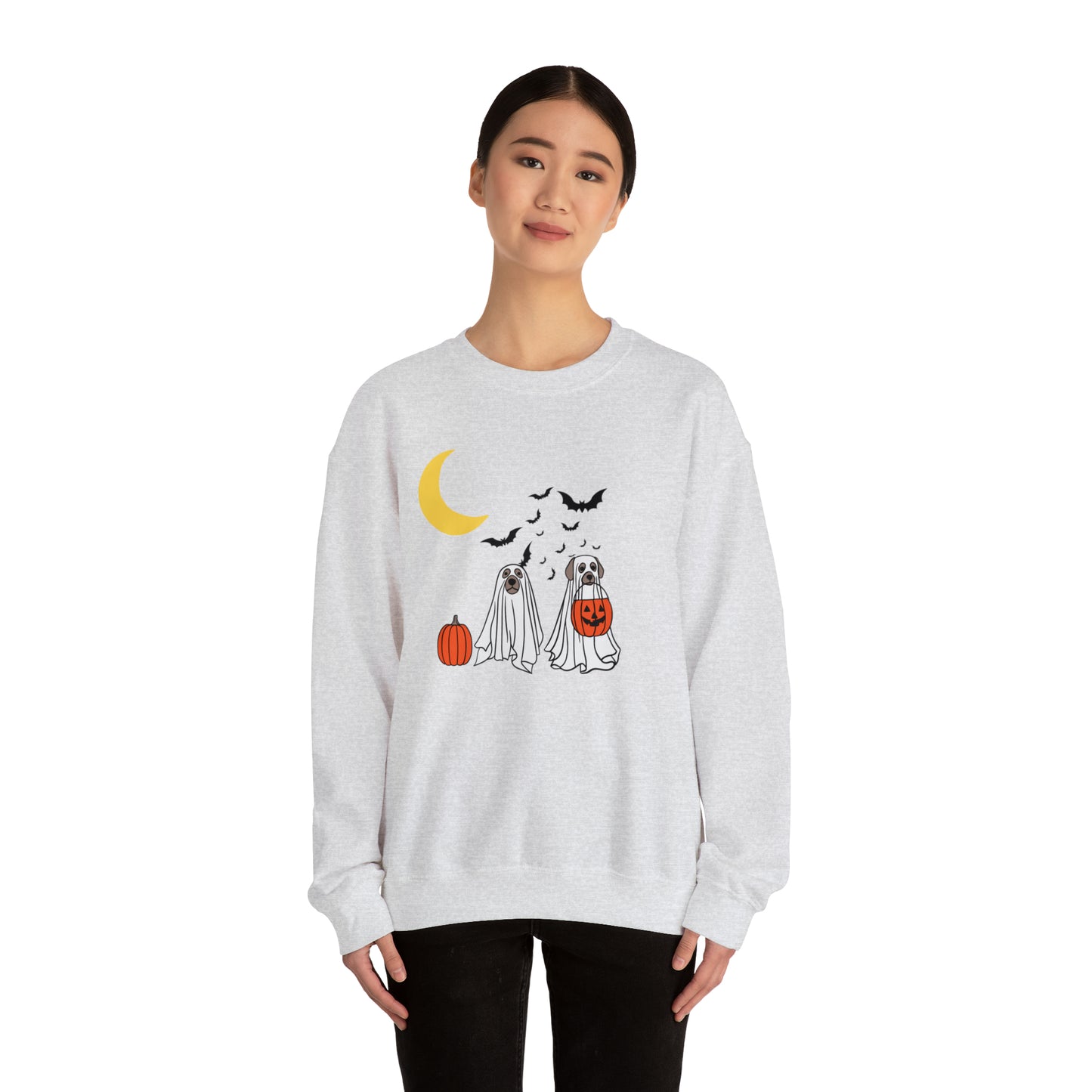 Halloween Ghost Pups Heavy Blend™ Crewneck Sweatshirt