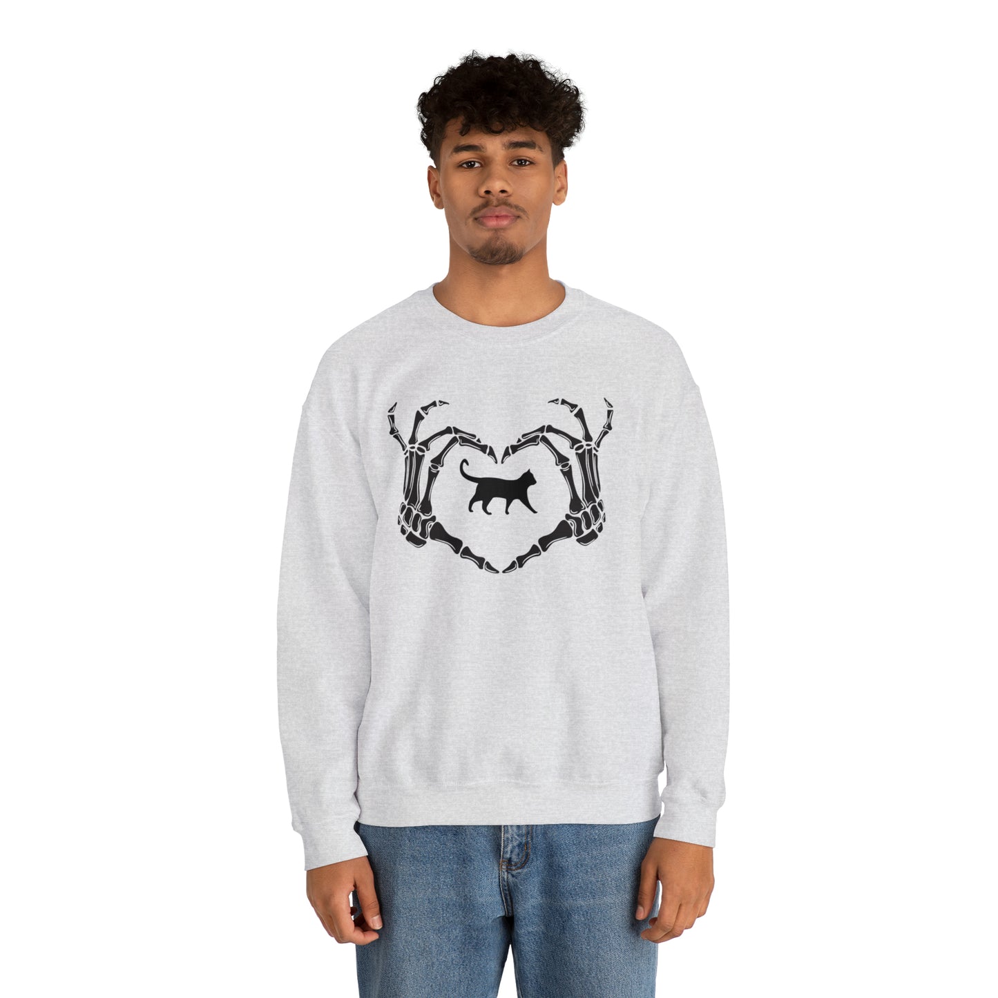 Halloween Love Cats Heavy Blend™ Crewneck Sweatshirt