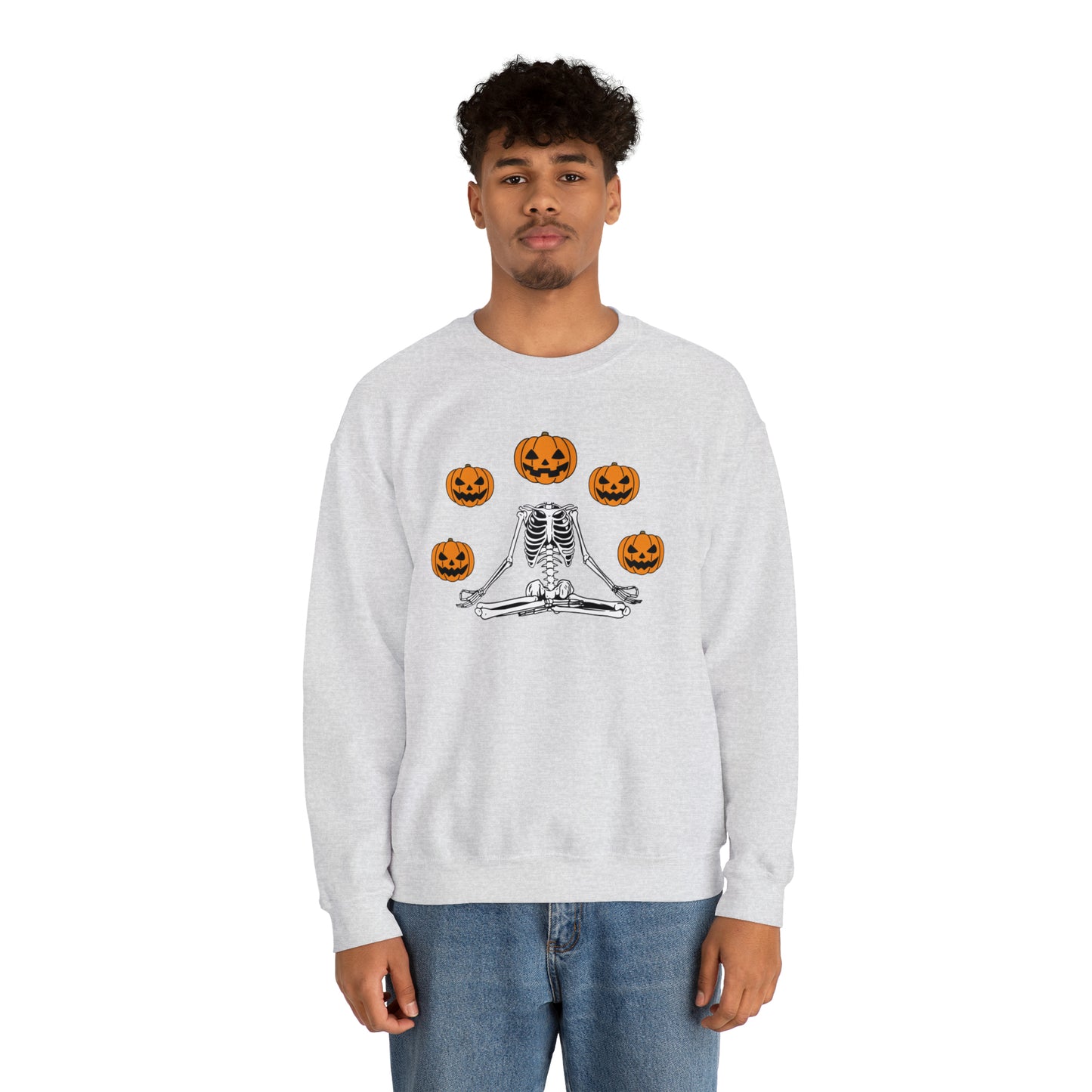 Halloween Meditation Unisex Heavy Blend™ Crewneck Sweatshirt