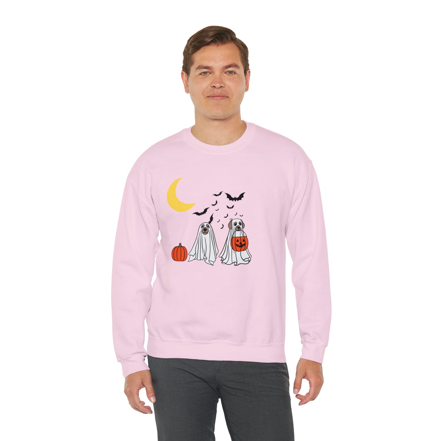 Halloween Ghost Pups Heavy Blend™ Crewneck Sweatshirt