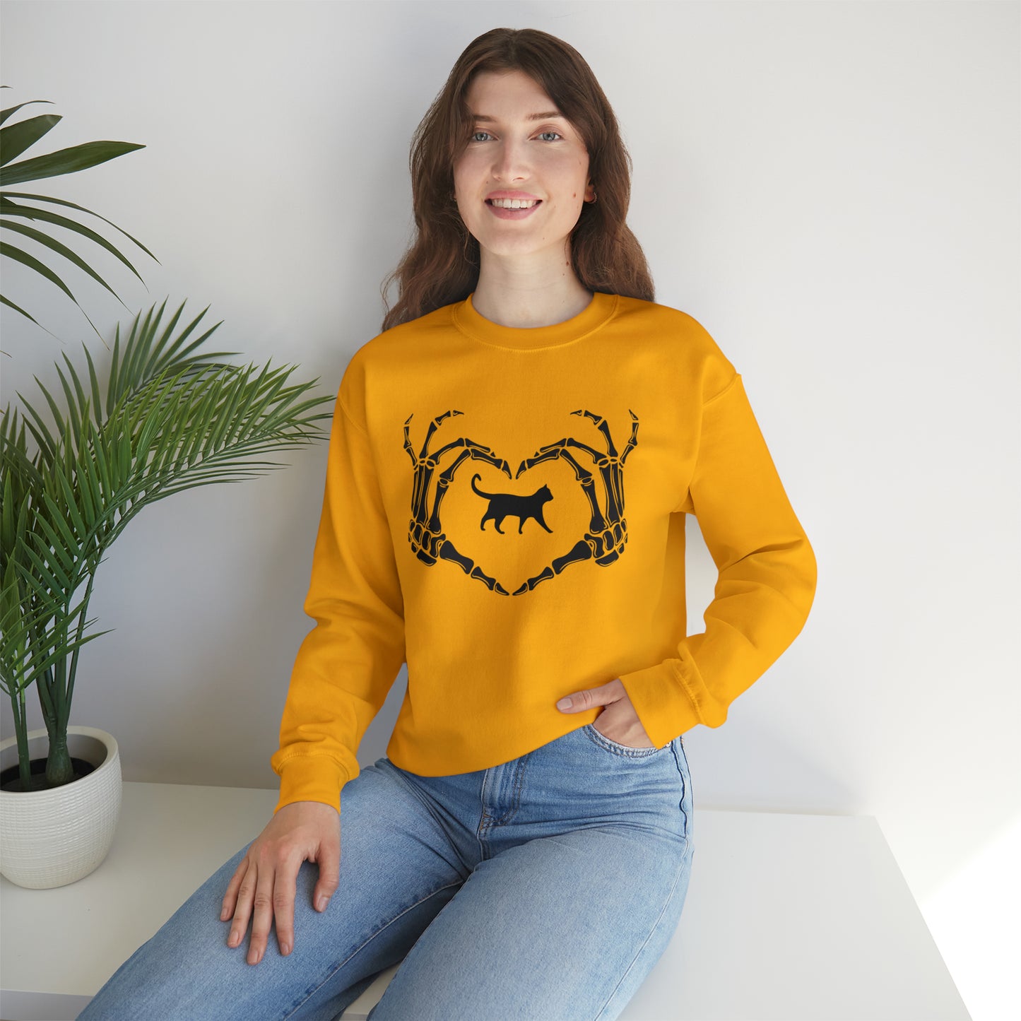 Halloween Love Cats Heavy Blend™ Crewneck Sweatshirt