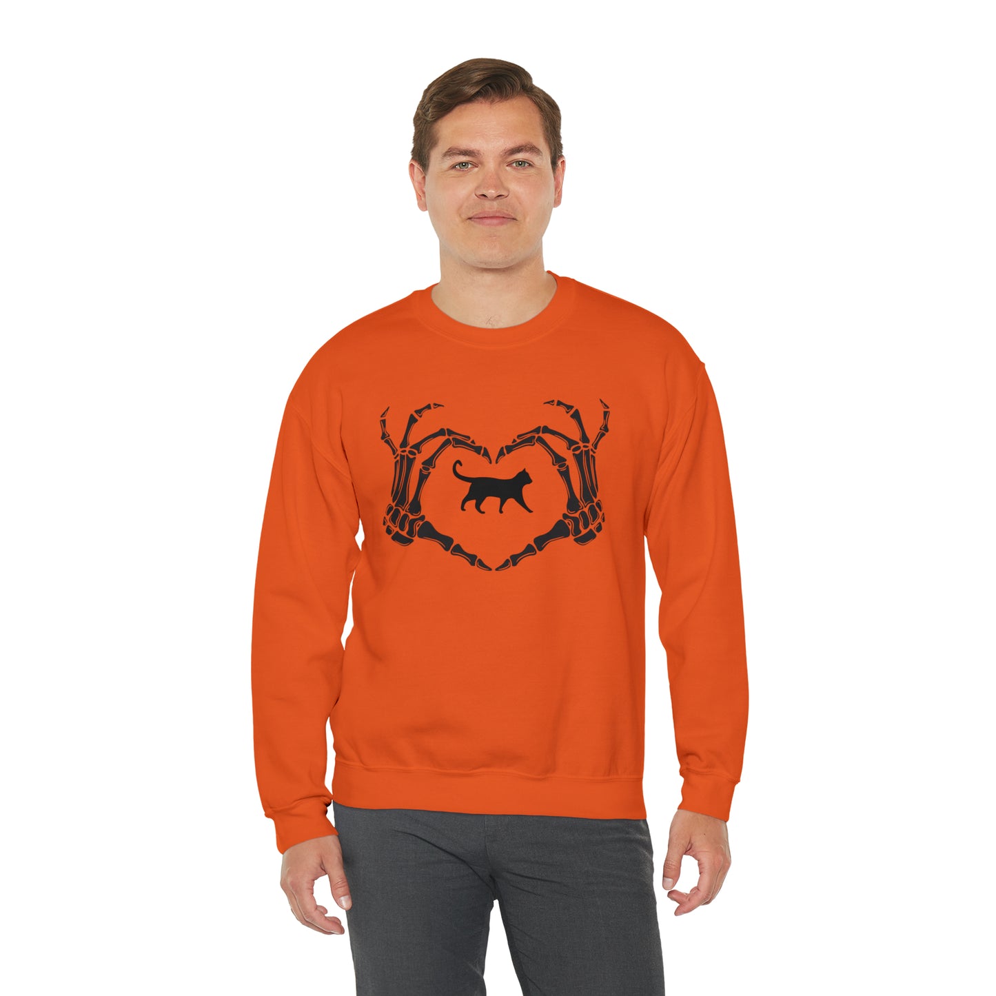 Halloween Love Cats Heavy Blend™ Crewneck Sweatshirt