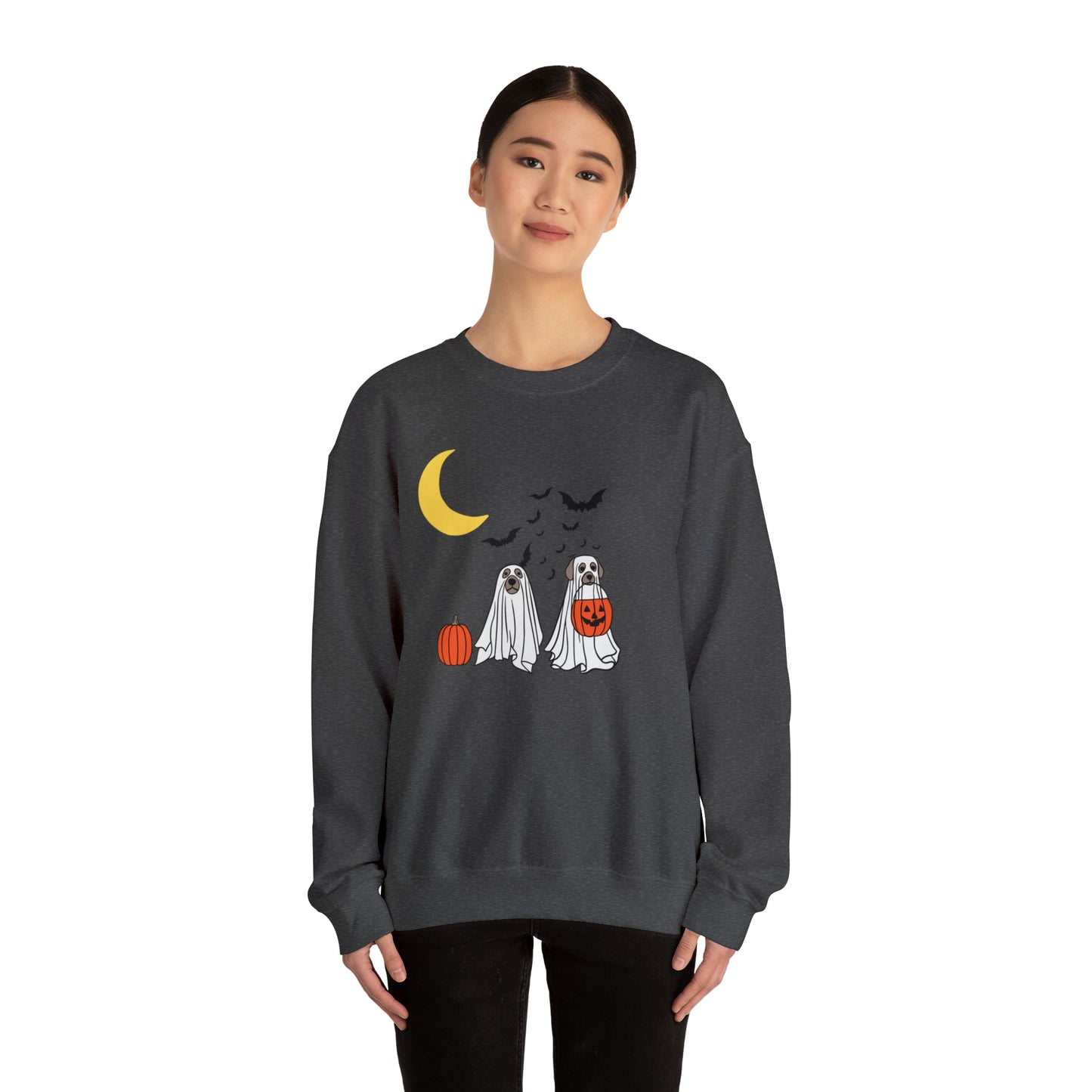 Halloween Ghost Pups Heavy Blend™ Crewneck Sweatshirt