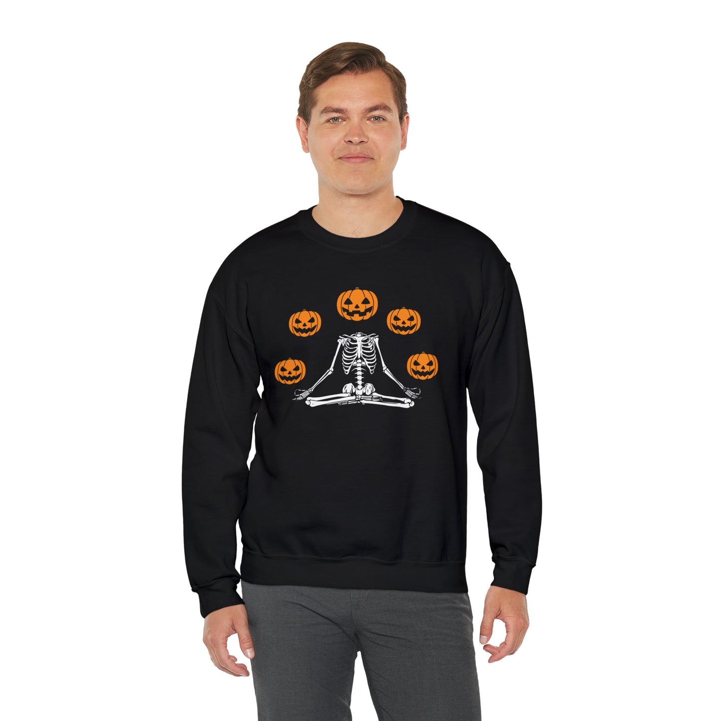 Halloween Meditation Unisex Heavy Blend™ Crewneck Sweatshirt