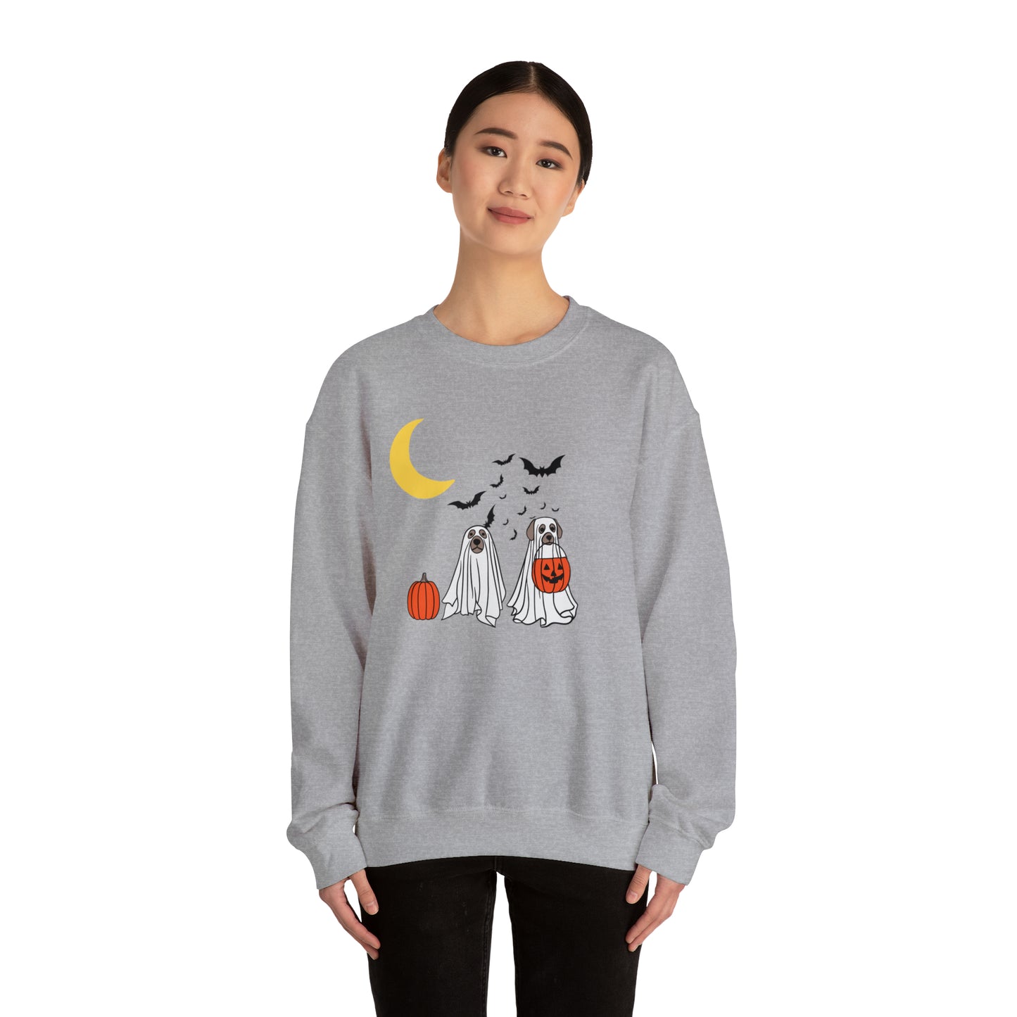 Halloween Ghost Pups Heavy Blend™ Crewneck Sweatshirt