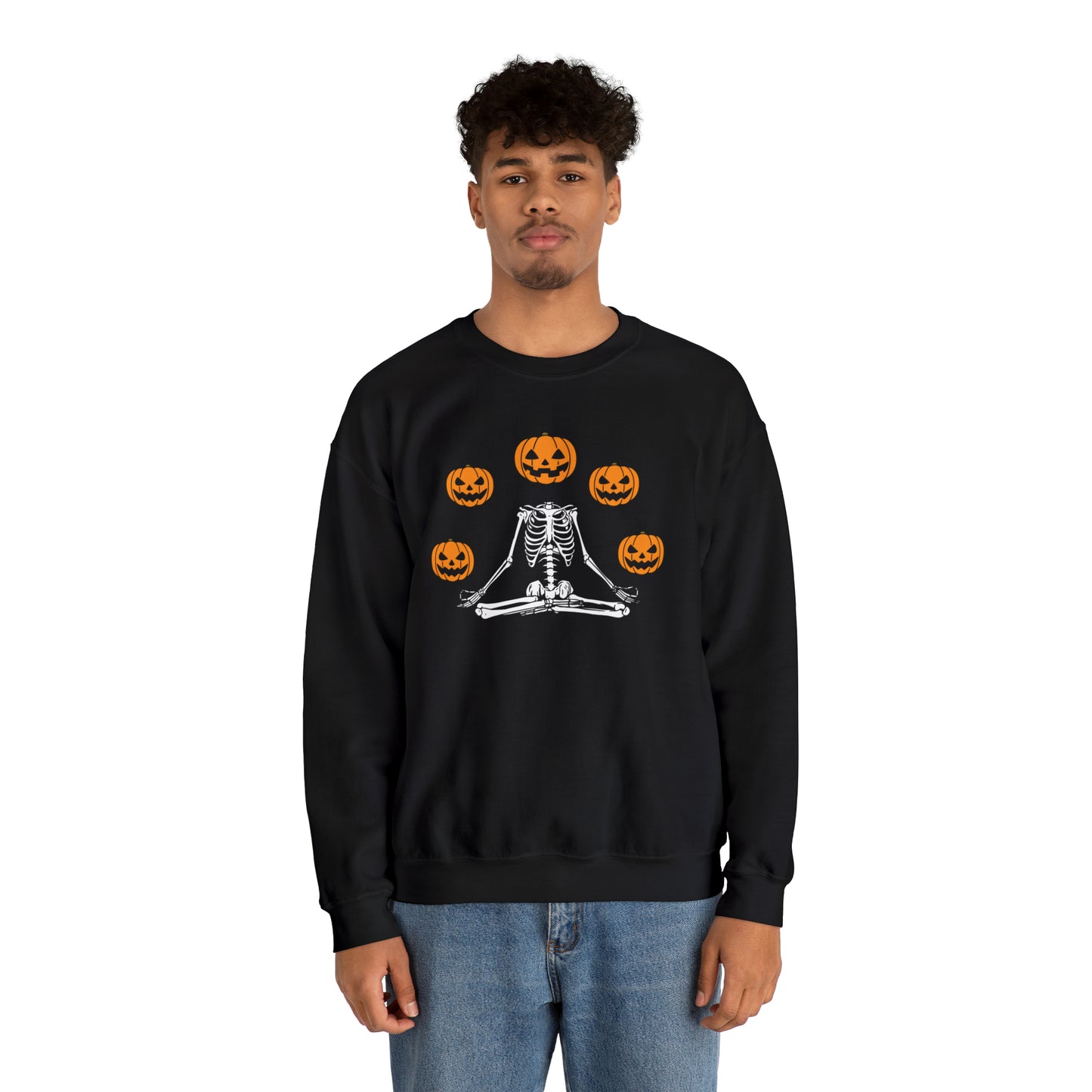 Halloween Meditation Unisex Heavy Blend™ Crewneck Sweatshirt