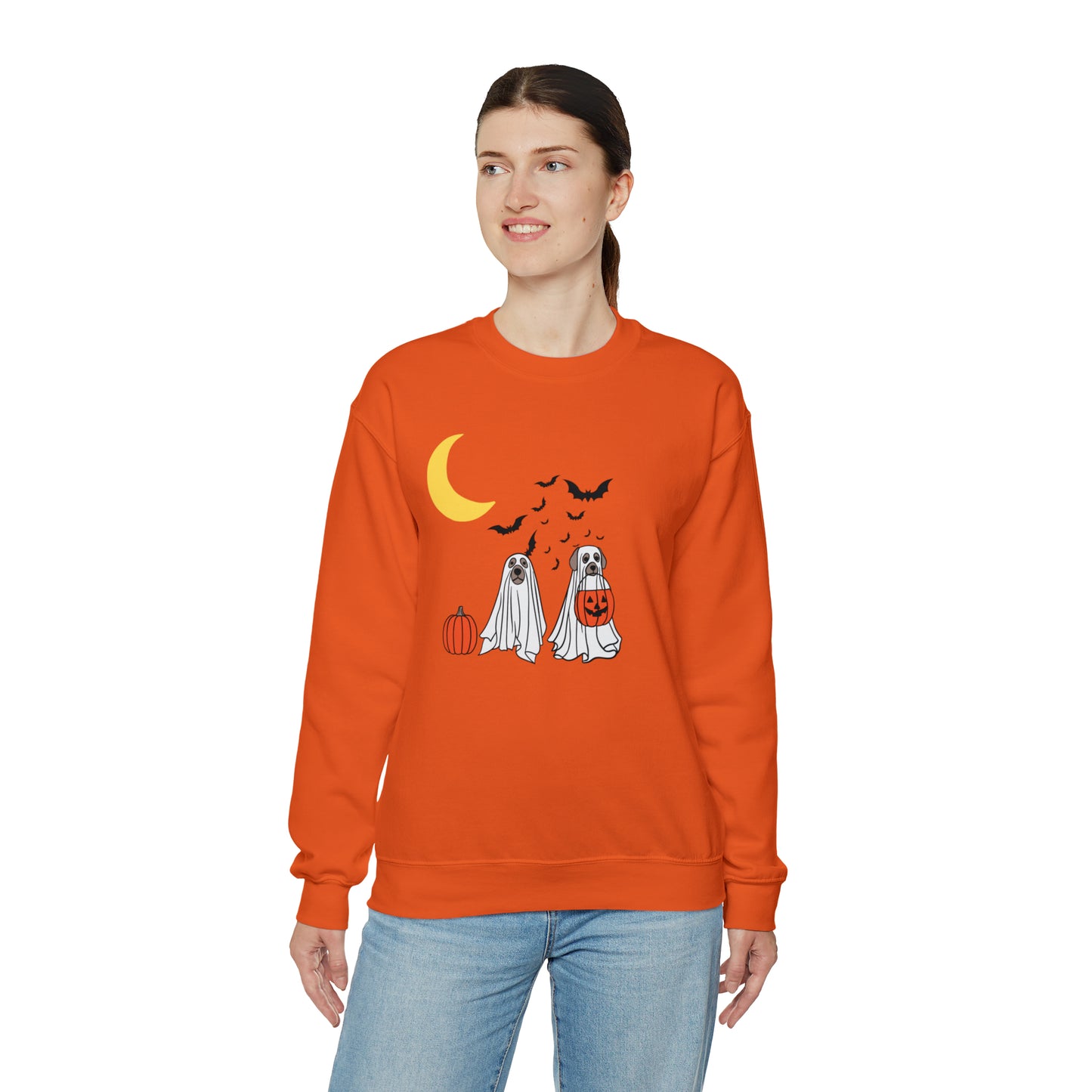 Halloween Ghost Pups Heavy Blend™ Crewneck Sweatshirt