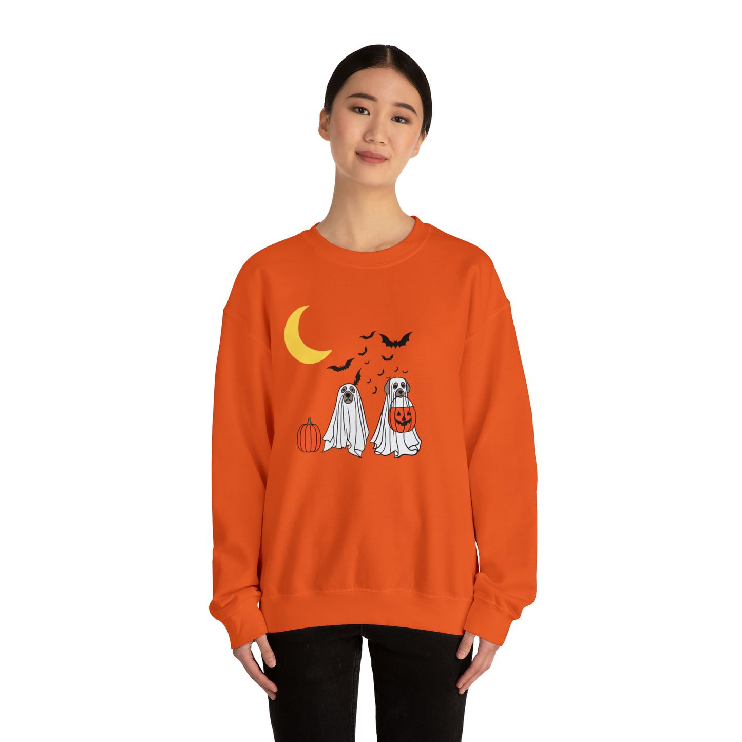 Halloween Ghost Pups Heavy Blend™ Crewneck Sweatshirt