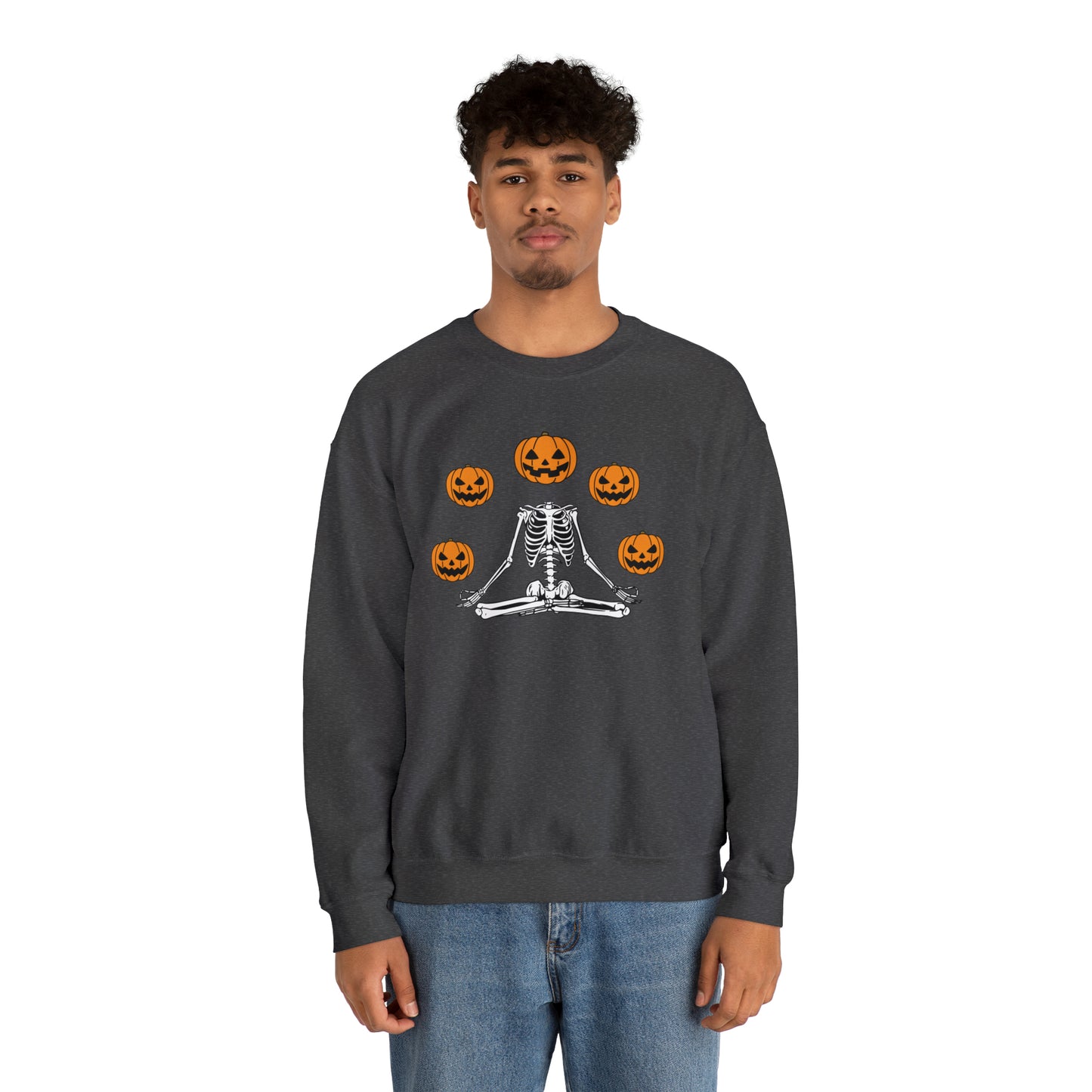 Halloween Meditation Unisex Heavy Blend™ Crewneck Sweatshirt