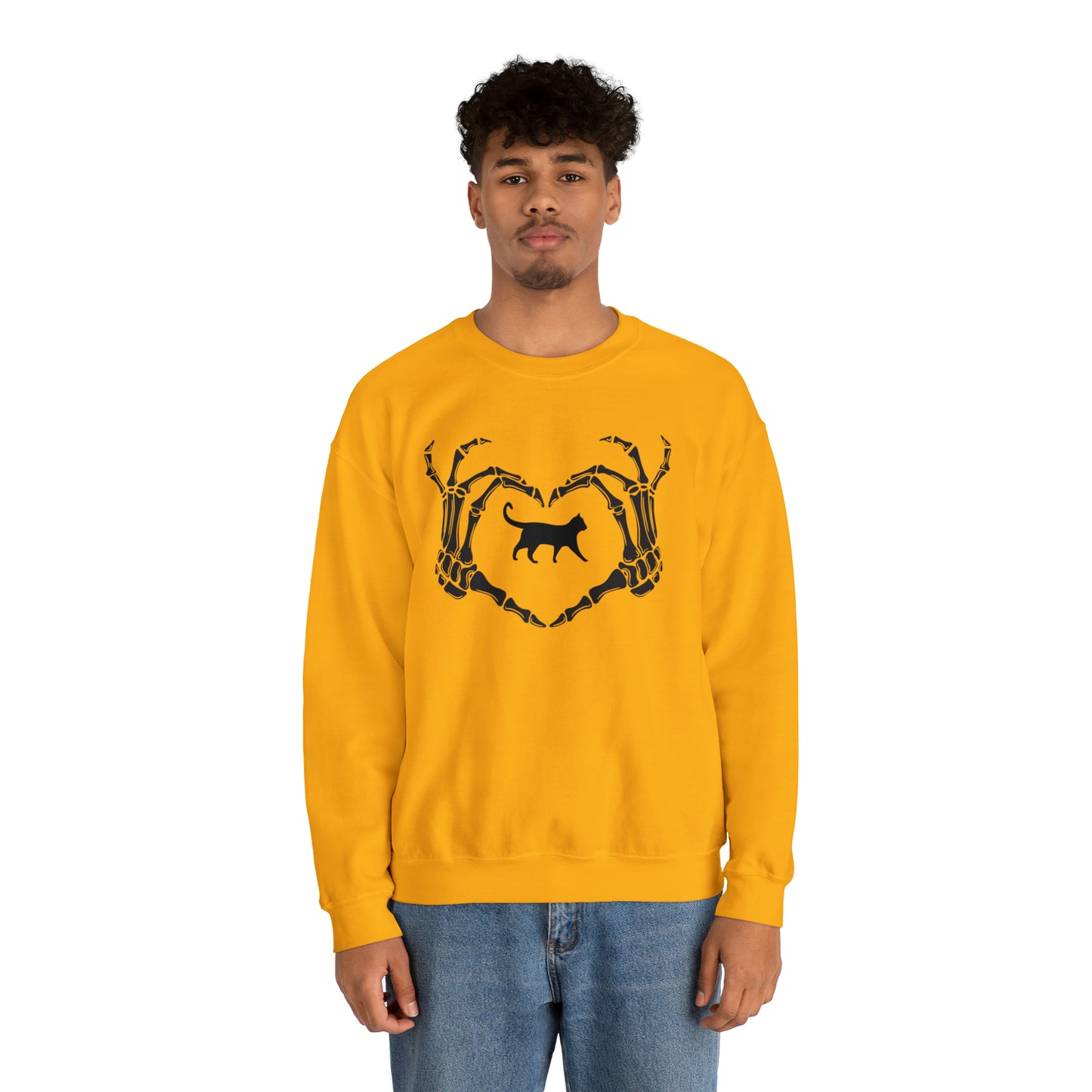 Halloween Love Cats Heavy Blend™ Crewneck Sweatshirt