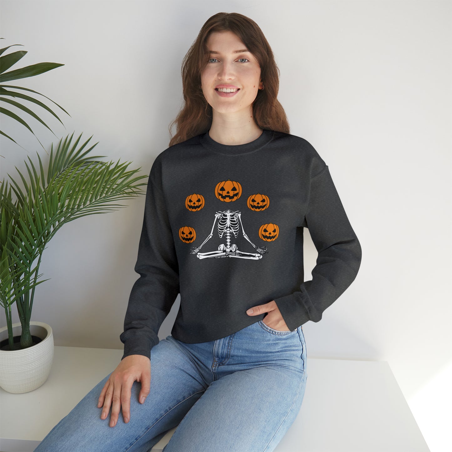 Halloween Meditation Unisex Heavy Blend™ Crewneck Sweatshirt