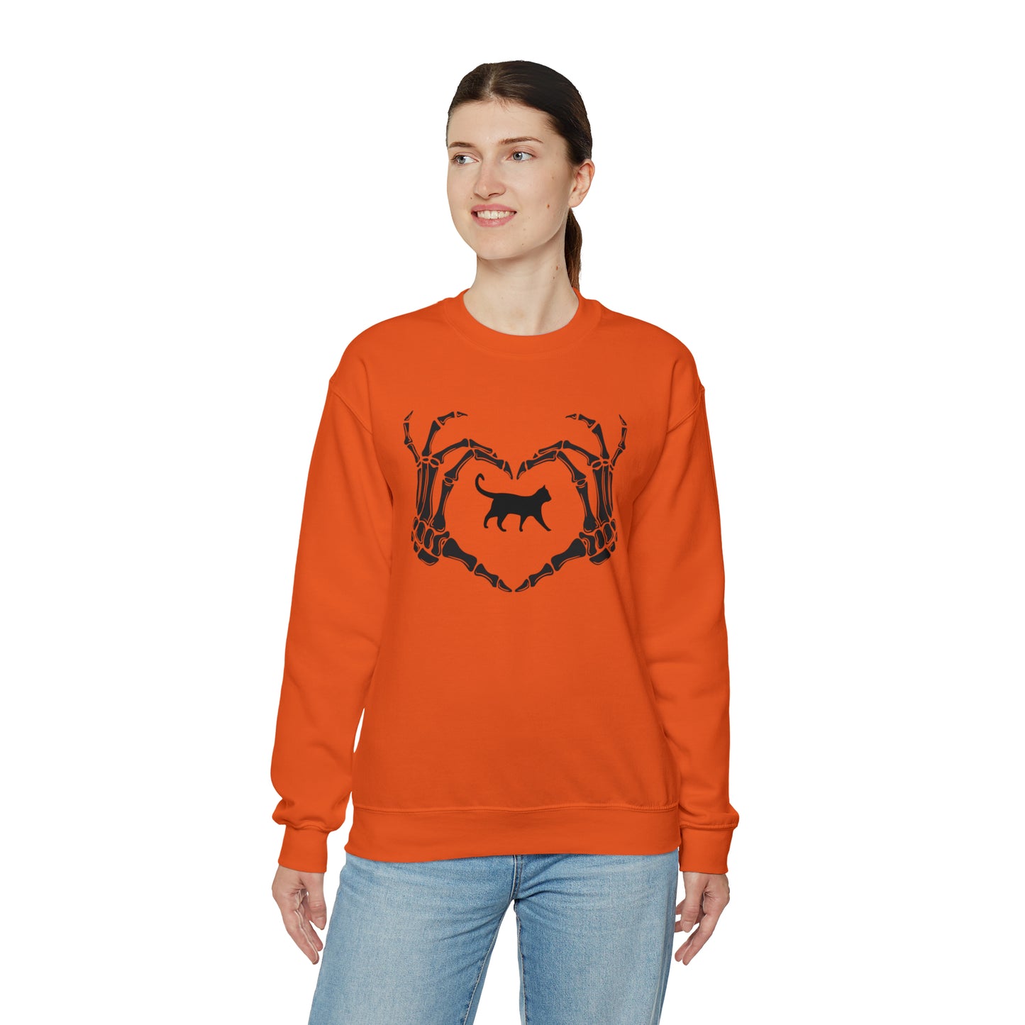 Halloween Love Cats Heavy Blend™ Crewneck Sweatshirt