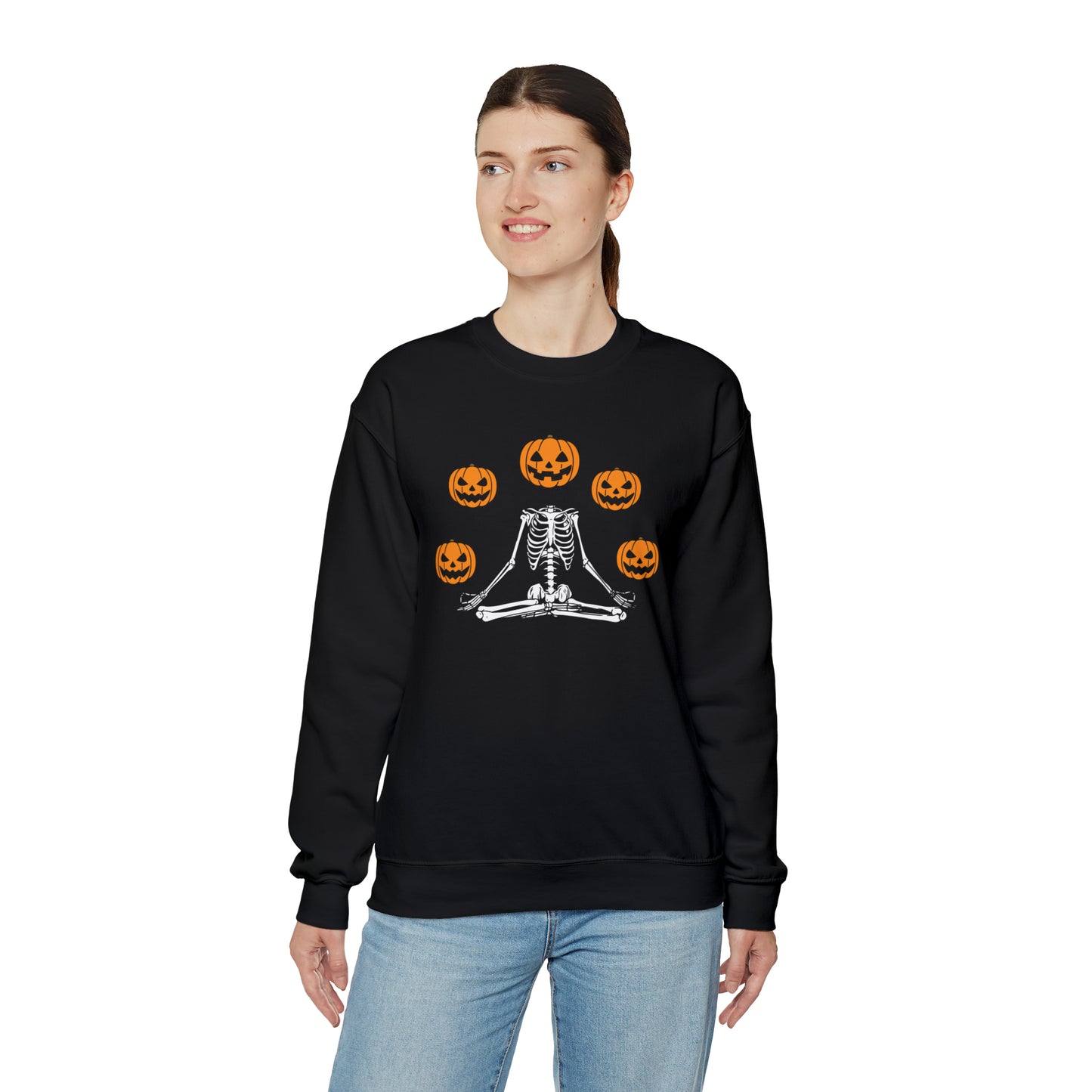 Halloween Meditation Unisex Heavy Blend™ Crewneck Sweatshirt