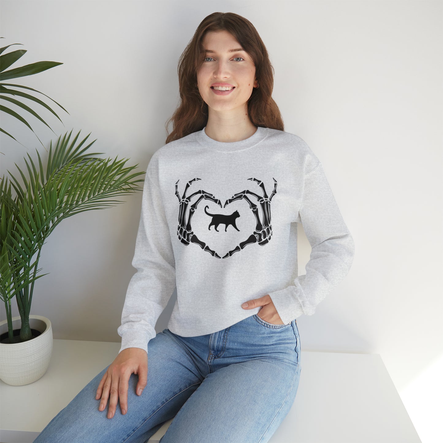 Halloween Love Cats Heavy Blend™ Crewneck Sweatshirt