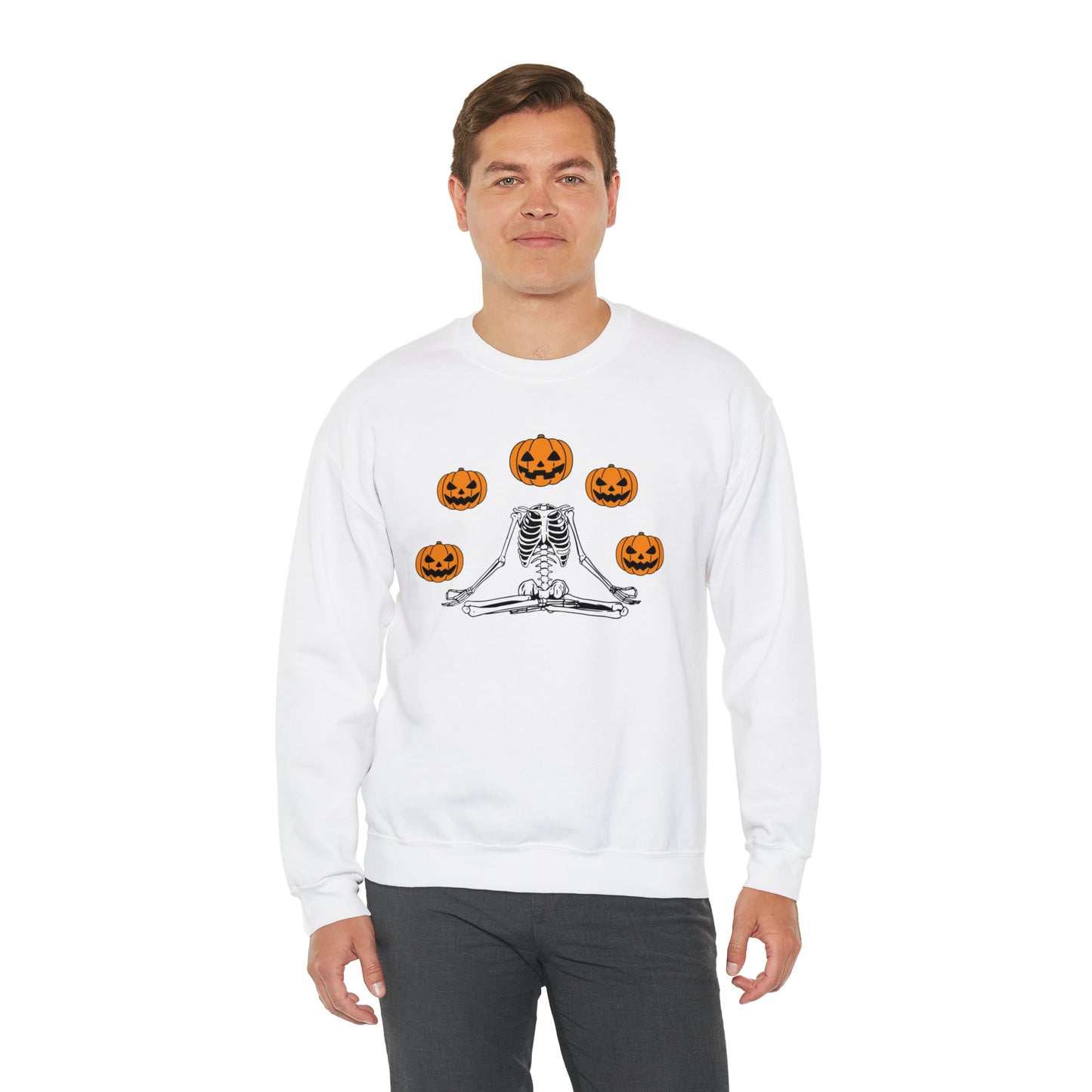 Halloween Meditation Unisex Heavy Blend™ Crewneck Sweatshirt